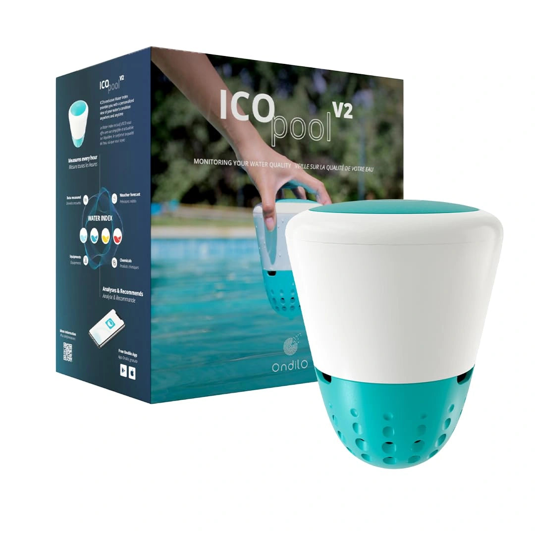 Analyseur d'Eau Connect¨¦ pour Piscines au Chlore ou Brome - Surveillance du pH, ORP, Temp¨¦rature