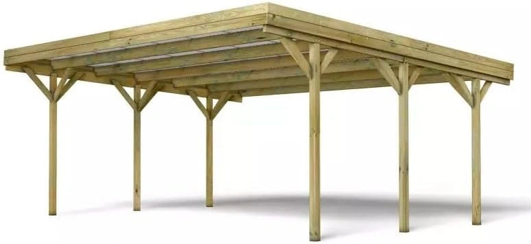 Abri Voiture Double Jean - 30,9 m2 - Cerland