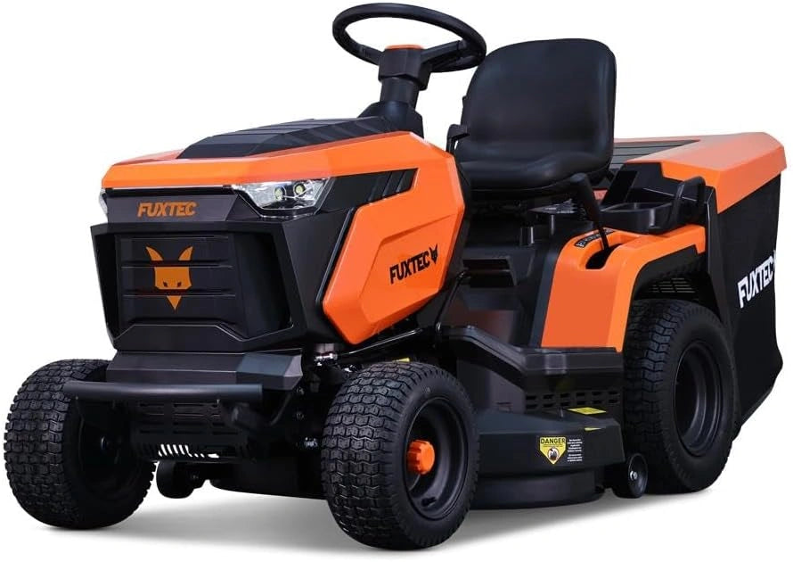 Tracteur Tondeuse Autoport¨¦e FUXTEC FX-RMT92A, Hydrostatique, 9,2 KW, Largeur 92,5 cm, Bac 280L, 6 Hauteurs, LED, Mulching