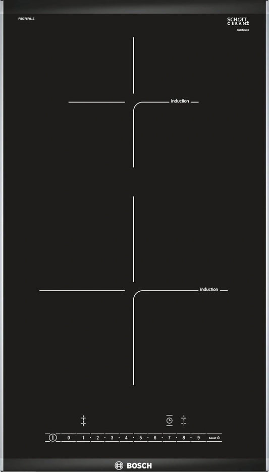 Plaque ¨¤ Induction Bosch S¨¦rie 6, 2 Zones, 30 cm, Noir ¡ª Chauffage Rapide et S?r
