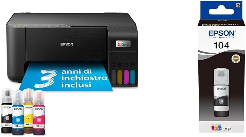 Imprimante Epson EcoTank ET-2862 avec Encre Noire Suppl¨¦mentaire
