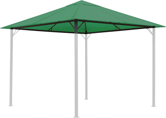 Pavillon de Jardin Quikk Star avec Toit Vert Vieilli 3x3m, 250g/m2