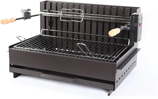 Barbecue ¨¤ Gaz Vulcain 61x33 avec Tournebroche - LE MARQUIER