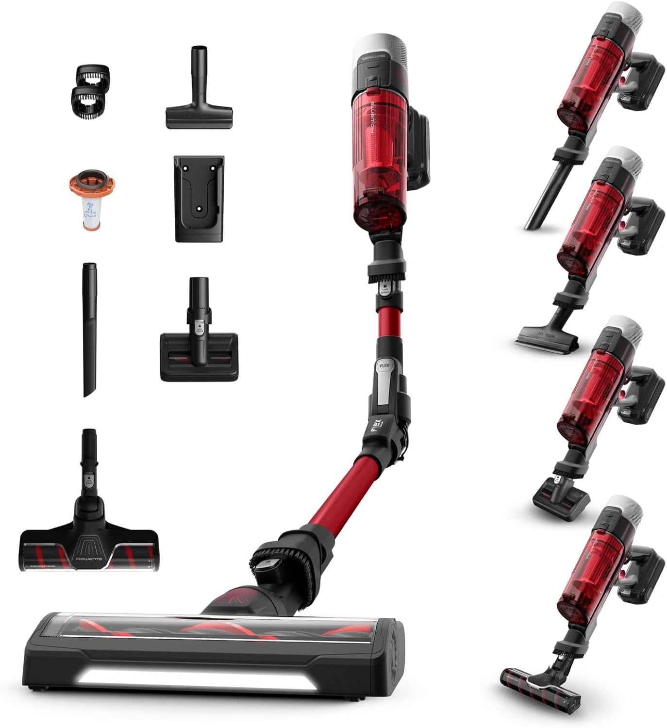 Aspirateur Balai Sans Fil Rowenta X-Force Flex 9.60, Haute Performance, 45 Min d'Autonomie, L¨¦ger et Flexible