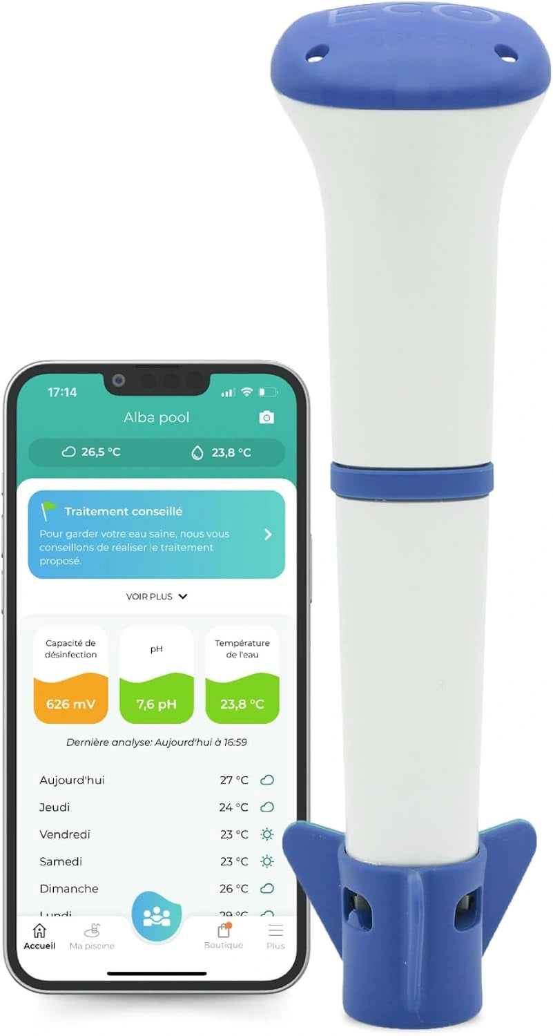 Analyseur Automatique de Qualit¨¦ d'Eau pour Piscine et Spa au Sel - EcO Start Sel