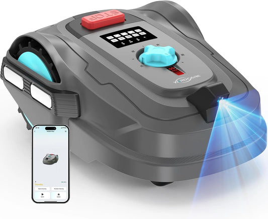 Robot Tondeuse YARDCARE M800Plus, 800 m2, GPS et IA, Sans Fil, D¨¦tection d'Obstacles, Recharge Auto