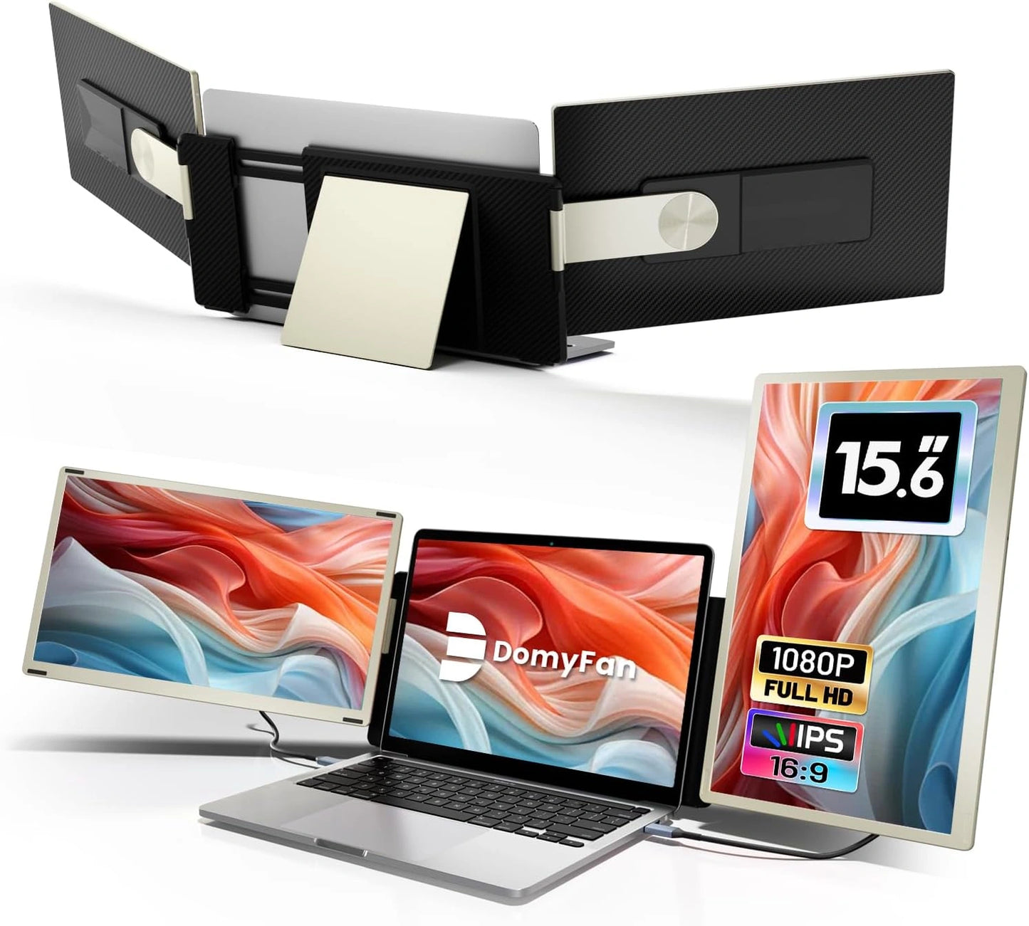 ¨¦cran Triple Portable 15,6" FHD 1080P, Compatibilit¨¦ Universelle Type-C et HDMI