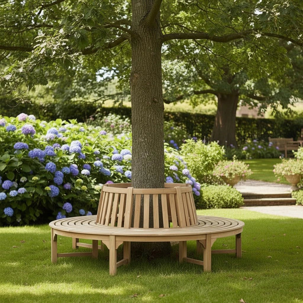 Banc Rond en Bois de Teck Massif pour Arbre 360¡ã - Westminster