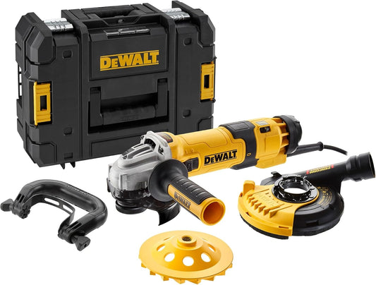 DEWALT - Meuleuse d'angle 125mm 1500W avec Kit de Surfa?age et S¨¦curit¨¦ Anti-red¨¦marrage
