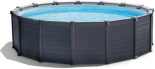 Piscine Hors-Terre Graphite Intex avec ¨¦chelle, 4,78 x 1,24m