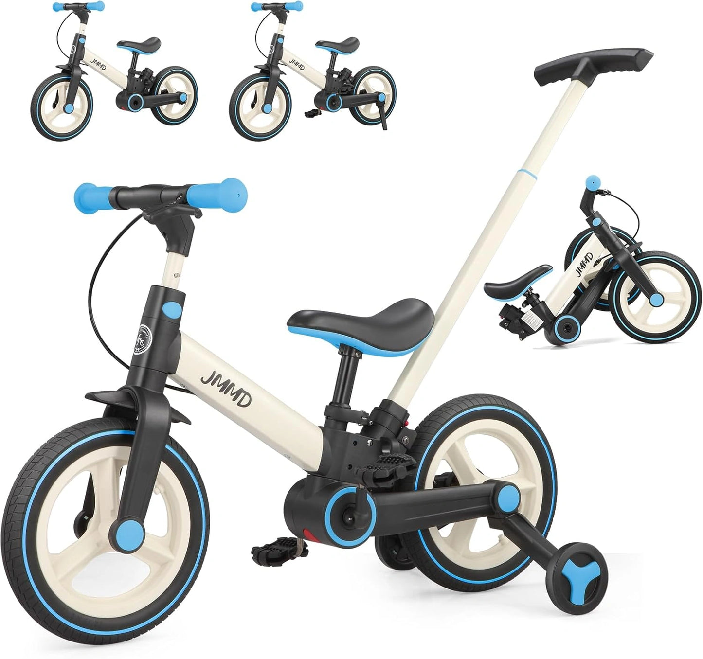 Tricycle ¨¦volutif Enfant 1.5-5 Ans avec Stabilisateurs et P¨¦dales Amovibles