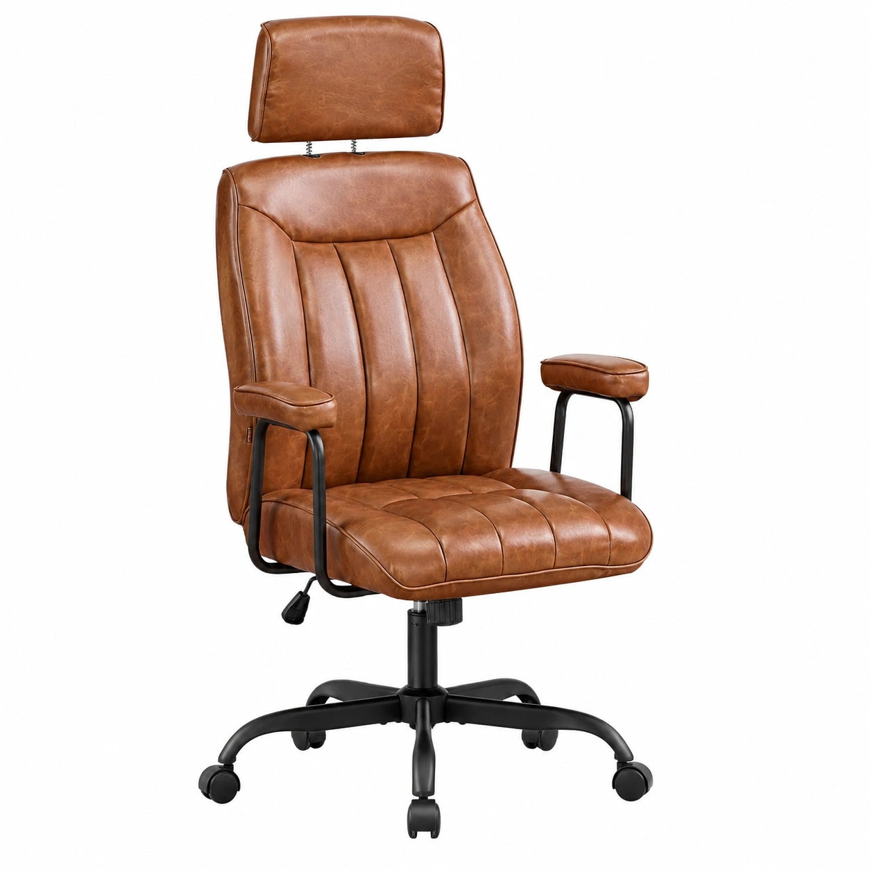 chaise-ergonomique-pivotante-en-cuir-pu-avec-appuitete-et-dossier-reglables-eakqrn3690id