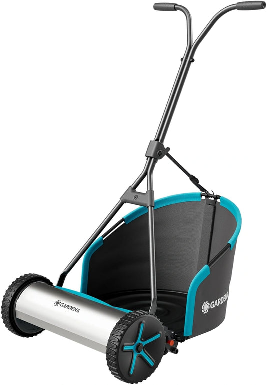 Tondeuse Manuelle Gardena Plus 400 - Coupe Cylindrique 40 cm, Sans Fil, avec Bac ¨¤ Herbe, pour Pelouses jusqu'¨¤ 250 m2