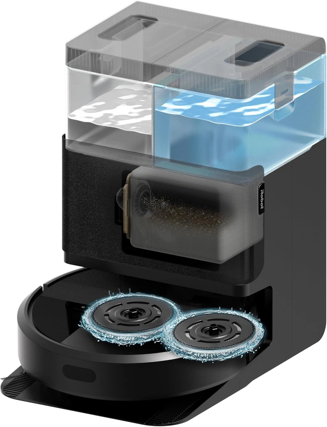Aspirateur Robot iRobot Roomba Plus 405 avec Base Auto-Nettoyante - Technologie LiDAR - 75 Jours sans Vidange - Fonction Lavage et S¨¦chage