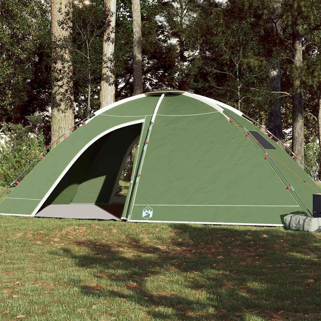 Tente familiale imperm¨¦able pour 4 personnes, bleu, polyester, id¨¦ale pour camping et festivals