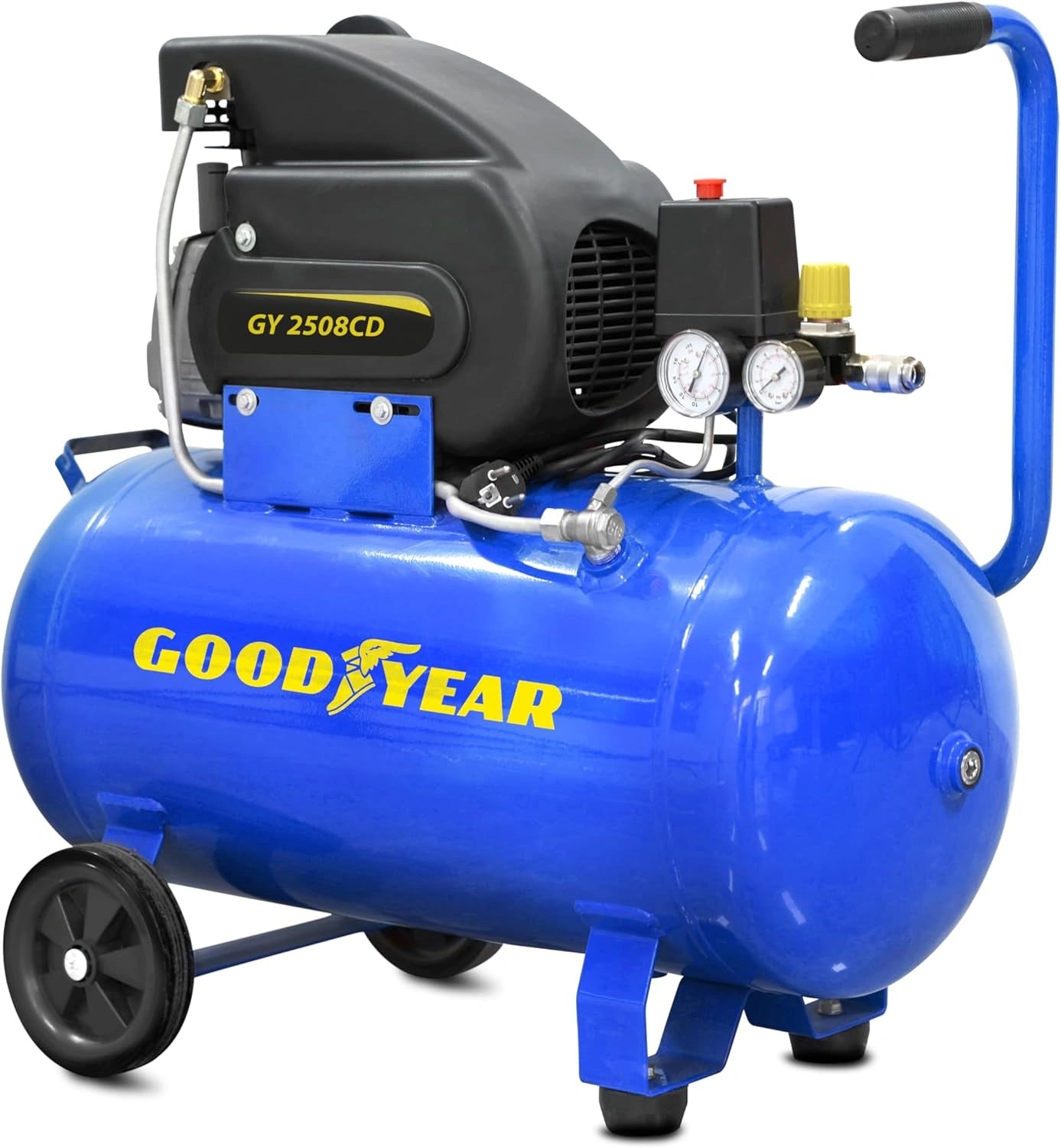 Compresseur d'air 50L Goodyear, Aspiration 188L/min, 2 800 tr/min, 8 bars, Surcharge prot¨¦g¨¦e
