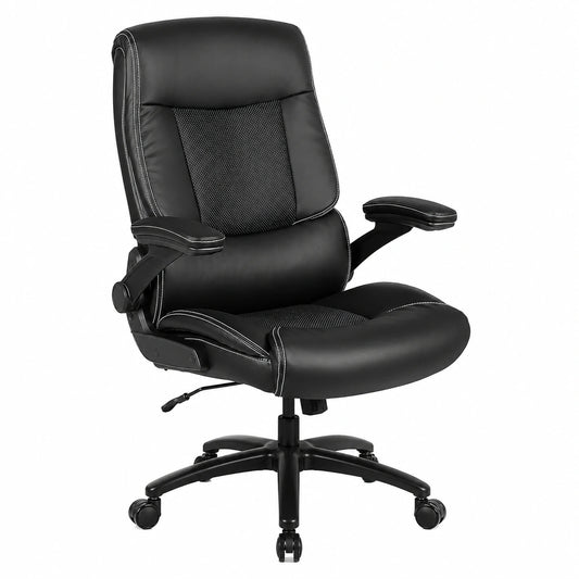 chaise-ergonomique-de-bureau-en-cuir-pu-avec-accoudoirs-relevables-support-jusqu-a-200-kg-dossier-haut-noir-zajzpd3673fs
