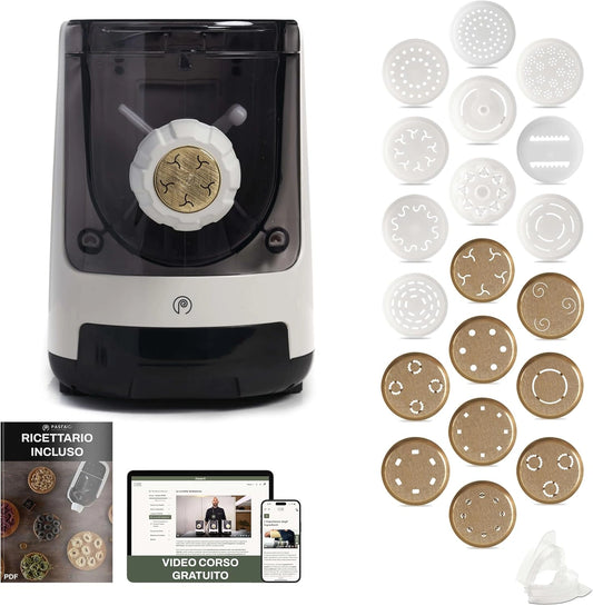 Machine ¨¤ Pates PASTAIO MASTER, 20 Matrices Dont 9 en Bronze, Balance Int¨¦gr¨¦e, Extrusion Rapide, 800g