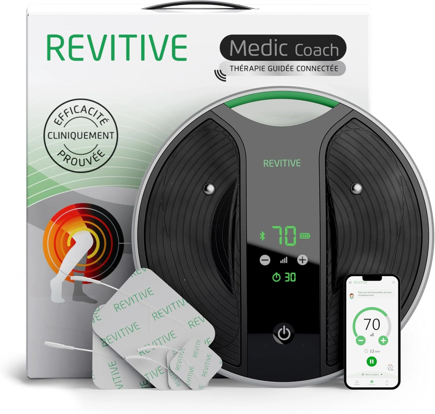 Revitive Medic Coach: Soulagement Personnalis¨¦ des Douleurs - Jambes et Genoux